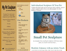 Tablet Screenshot of mypetsculpture.com